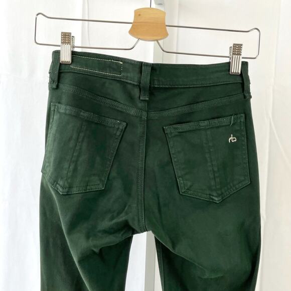 Rag & Bone 24 The Legging Skinny Jeans Jeggings Forest Ombre Green - Picture 4 of 8